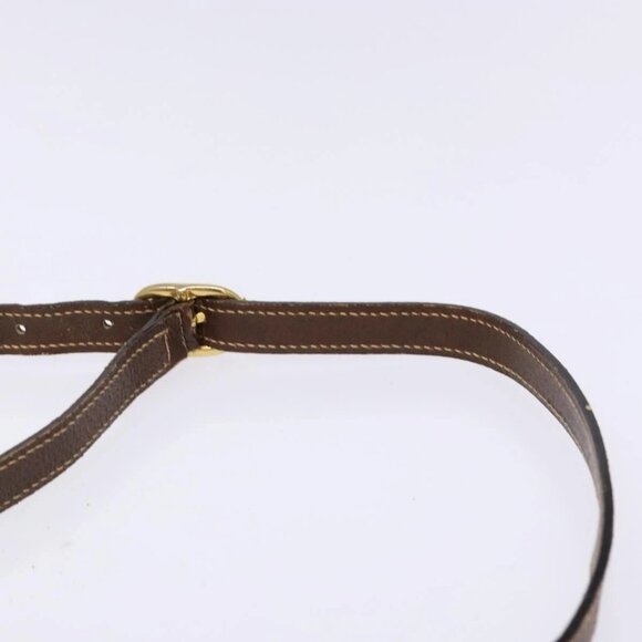 GUCCI GG Supreme Web Sherry Line Bag PVC Beige Gold - Picture 7 of 16